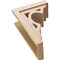 Ekena Millwork 10"W x 20"D x 30"H Classic Sheridan Rough Cedar Woodgrain TimberThane Corbel, Primed Tan CORUR10X20X30SHERCPR - alternate 5